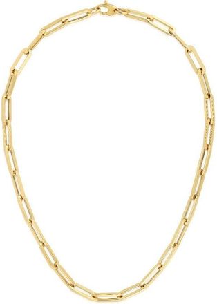 Tresorra 14K Yellow Gold Paperclip Chain Necklace