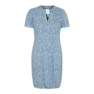Part Two Denim Rose Jurk met V-Hals - Dames - Jurken - Blauw - Maat: L Denim