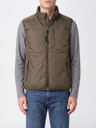 Aspesi Padded Technical Nylon Gilet with High Neck and Zip Closure