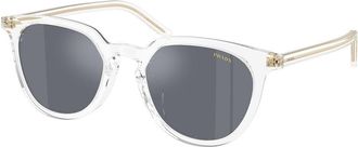 Prada PR D15SD Asian Fit 15Z30Z Mens Sunglasses Clear Size 52