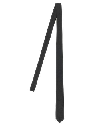 Saint Laurent Black Monogram Tie