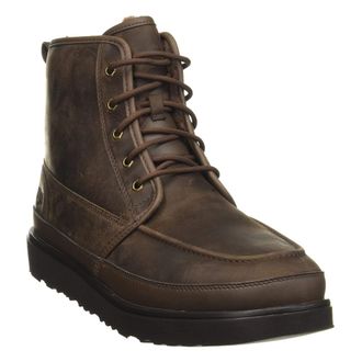 UGG Neumel High MOC Weather Leather Synthetic Mens Ankle Boots - Grizzly - Size:UK 11