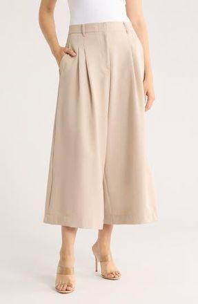 Max Studio Pleated Culottes in Pumice at Nordstrom Rack, Size X-Large