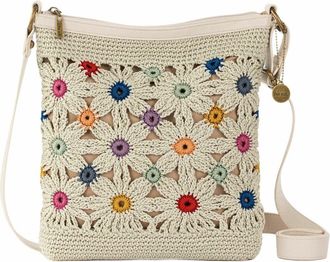 The Sak Lucia Crossbody Leather Bag in Natural Multi Flowers at Nordstrom