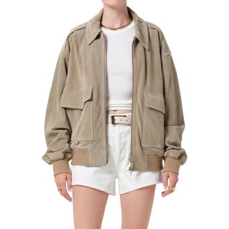 Citizens Of Humanity Vivienne Suede Jacket in Deep Olive at Nordstrom, Size X-Large