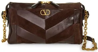 Valentino Garavani Small Panthea Leather Shoulder Bag in Brown at Nordstrom