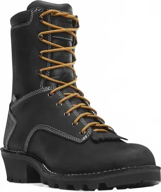 Danner Mens Logger Soft Toe Wp Boot In Black