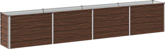 vidaXL Cama De Jard&iacute;n Elevada Negro 320 X 40 X 55 Cm Vidaxl