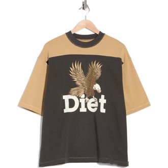 Diet Starts Monday Eagle Yoke T-Shirt in Tan/Vintage Black at Nordstrom Rack, Size Xx-Large