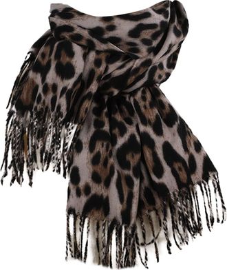 Generic Women Fall Winter Scarf Classic Leopard Print Scarf Warm Soft Chunky Large Blanket Wrap Shawl Scarves 1 Pack Tatte Scarf