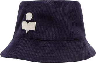 Isabel Marant Haley Bucket Hat - Dames - Hoeden - Blauw - 56 CM - Katoen - Accessoires