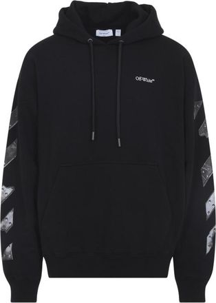 Off-white Black Graphic Print Hoodie