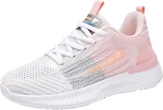 Generic Womens Running Shoes Platform Running Trainers Womens Shoes Ethnic Casual Summer Fashion Hollow Breathable Flat Heel Soft Sole Casual Ladies Black Sne