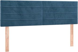 vidaXL Cabecero Con Led De Terciopelo Marr&oacute;n Oscuro 144x5x78/88 Cm Vidaxl