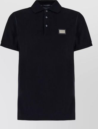 Dolce & Gabbana piquet shirt featuring polo collar