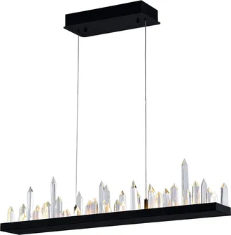CWI Lighting Juliette LED Chandelier With Black Finish Lumens 6240