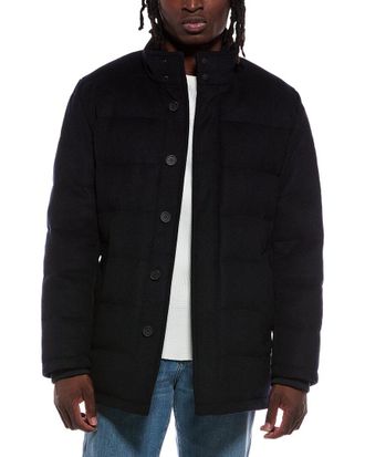 Cole Haan Wool-Blend Down Coat