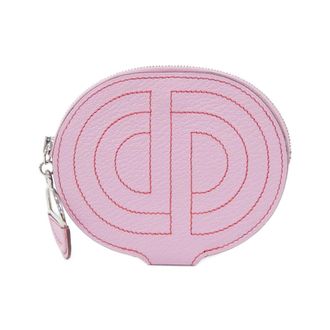Herm&egrave;s Pink Chevre Leather Coin Purse/Coin Case (Pre-Owned)