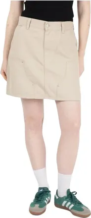Carhartt Work in Progress Rokken, Dames, Beige, L, Katoen, Maeve Double Knee Skirt