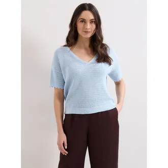 Phase Eight Amira Texture Jumper in Blue at Nordstrom, Size X-Small