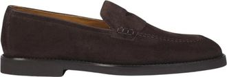 Doucal's Adler Penny Loafer - Heren - Loafers - Bruin - 40 1/2 EU - Leer - Schoenen