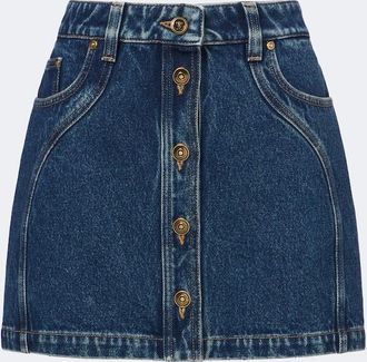 Versace Minifalda de denim