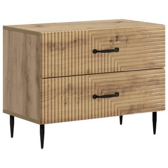 vidaXL Armario De Noche Con Caj&oacute;n Roble Artesanal 62 X 34,5 X 47,5 Cm Vidaxl