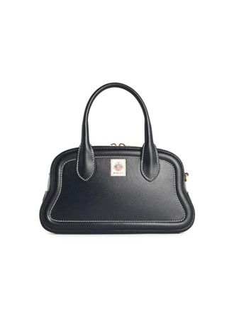 Bally Unda Black Grenade Leather Bag