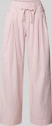 Max & Co. Weite Hose aus reiner Baumwolle Modell OTTO in Rosa, Gr&ouml;&szlig;e 34