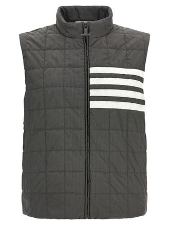 Thom Browne Gray Polyamide Sleeveless Mens Jacket