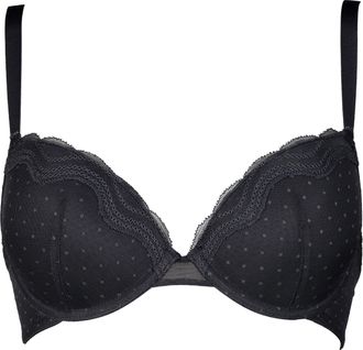 After Eden B&uuml;gel-BH AFTER EDEN, Damen, Gr. 75, Cup A, dunkelgrau, Obermaterial: 87% Polyamid, 13% Elasthan, BHs B&uuml;gel-BH, mit Spitzendetails, verstellbare Tr&auml;ger