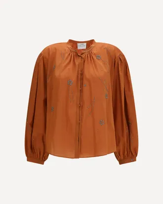 Forte_Forte FORTE_FORTE Fleurs dOrient embroidered voile bohemian Shirt Female II