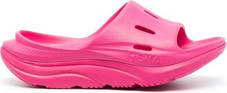 Hoka One One Ora Recovery slides - women - Rubber/Rubber/Rubber - 5.5 - Pink