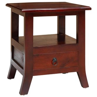 vidaXL Armario De Noche Con Caj&oacute;n Marr&oacute;n 40 X 40 X 45,5 Cm Vidaxl