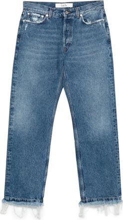 S&eacute;fr Frayed Cut Jeans