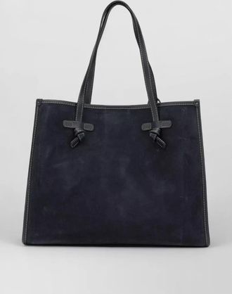 Gianni Chiarini suede leather tote bag