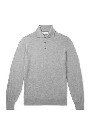 Brunello Cucinelli Cashmere and Silk-Blend Polo Shirt