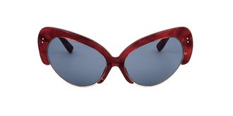 Linda Farrow ERDEM EDM7 C4 Womens Sunglasses Red Size 67