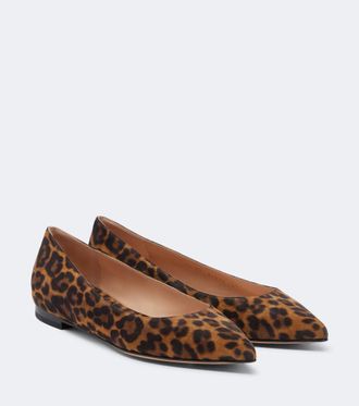 Gianvito Rossi Gianvito leopard-print ballet flats
