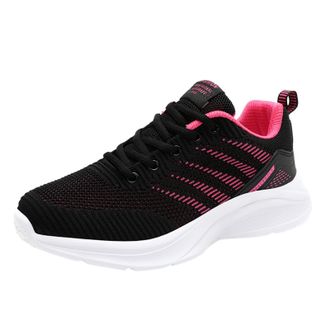 Generic Womens Breathable Running Shoes Lightweight Walking Sneakers Outdoor Non-Slip Athletic Sports Casual Mesh Orthopedic Sneaker Women Lace Up Gym Workout