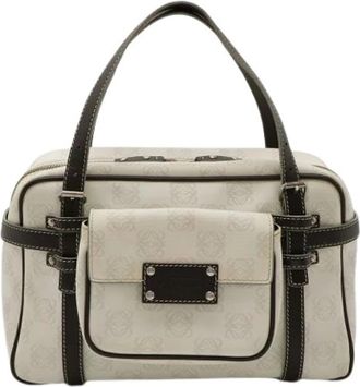 Loewe Pre-owned Handbags, female, White, Size: ONE SIZE Pre-owned Plastic Handbag