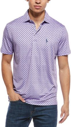 Tailorbyrd Tailorbyrd Byrds Printed Performance Polo Shirt
