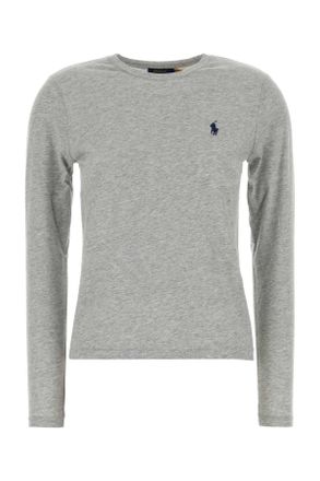 Polo Ralph Lauren Light Grey Cotton T Shirt