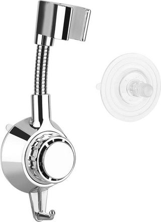 No Brand Soporte Para Ducha De Mano Ajustable 360&deg; - Soporte Universal Para Cabezal De Ducha - No Requiere Perforaci&oacute;n - Adhesivo Fuerte - Montaje En Pared - A