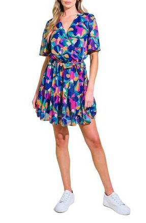 Flying Tomato Print Minidress in Navy/Purple at Nordstrom Rack, Size Medium