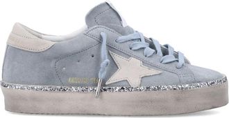 Golden Goose Blue Lace Up Sneakers
