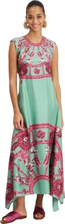 La DoubleJ Zodiac Print Mouwloze Jurk - Dames - Zomerkleedjes - Veelkleurig - XS - Kleedjes