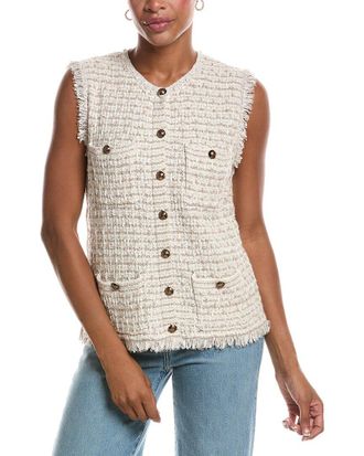 Autumn Cashmere Long Tweed Vest