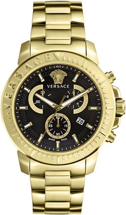 Versace New Chrono Ve 2E00921 - Heren - Horloges - Zwart - ONE Size - Accessoires