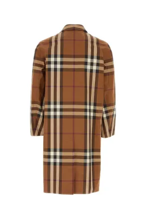 Burberry Mens Trench Coat Brown Cotton